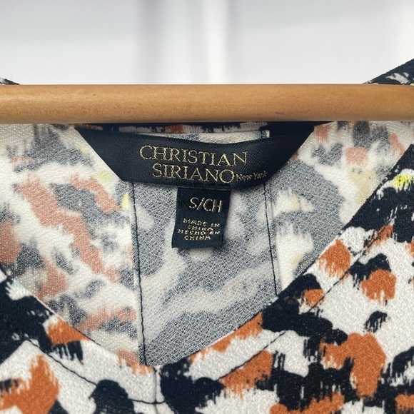 Christian Siriano Printed Mini Shift Dress in Multi Size Small - Picture 5 of 8